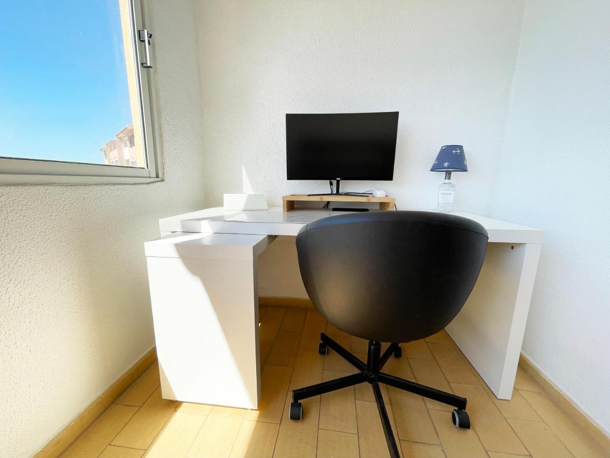 Panoramic Seaview - 2 Bedroom, Main Ave, 15 Min Walk Beach, Workspace Albufeira Exteriér fotografie